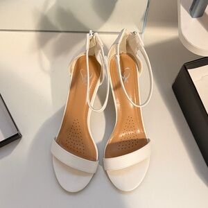 Windsor White Strappy Heels